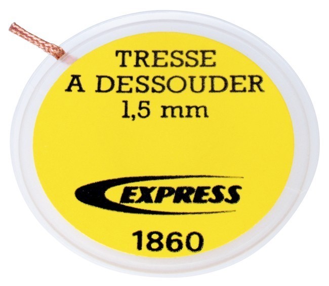 Tresse à dessouder 1,5mètre pour électronique - Express