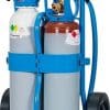 Bouteille d’acétylène Réf. 524 en situation avec le chariot