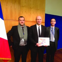 Remise du prix Visa Performance à l'équipe de Guilbert Express